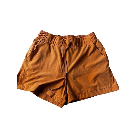 Freely Pants - Freely Womens Active Shorts XL Terracotta Orange Elastic Waist Drawstring Pocket